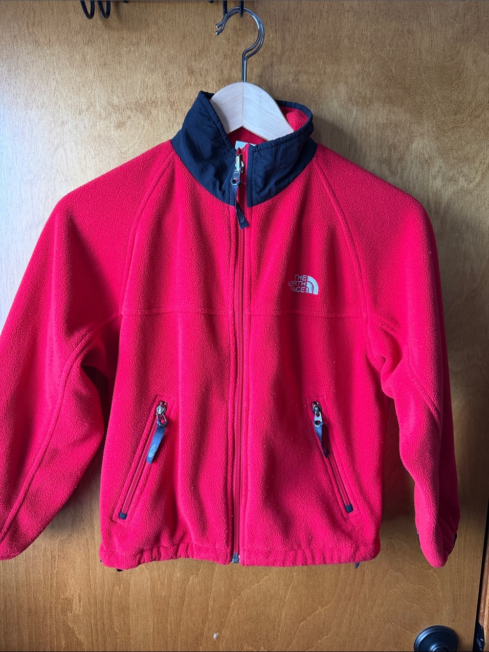 North face boys inner shell red